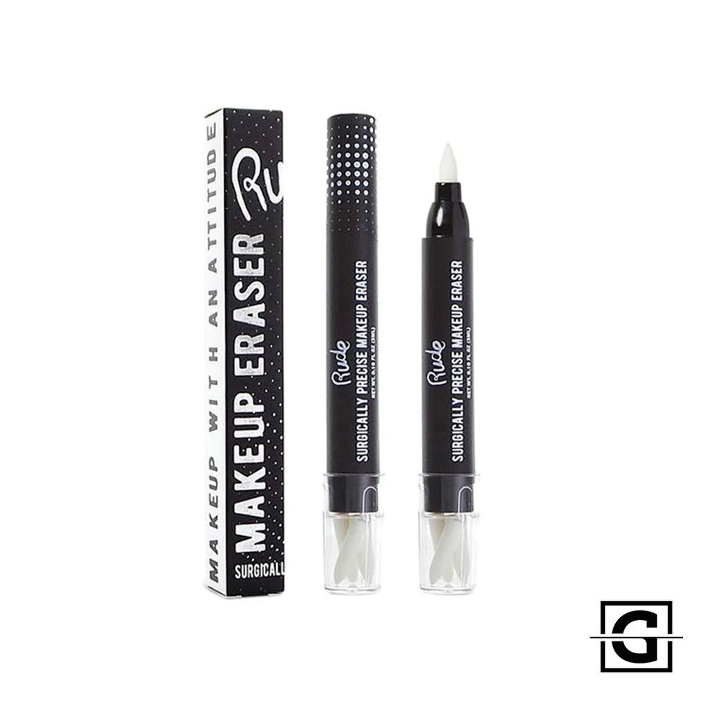 RUDE COSMETICS DELINEADOR DE OJOS BORRADOR DE MAQUILLAJE SURGICALLY PRECISE MAKEUP ERASER