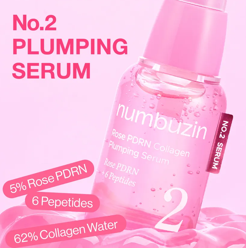 NUMBUZIN SUERO FACIAL REAFIRMANTE ROSE PDRN COLLAGEN PLUMPING SERUM 30 ML