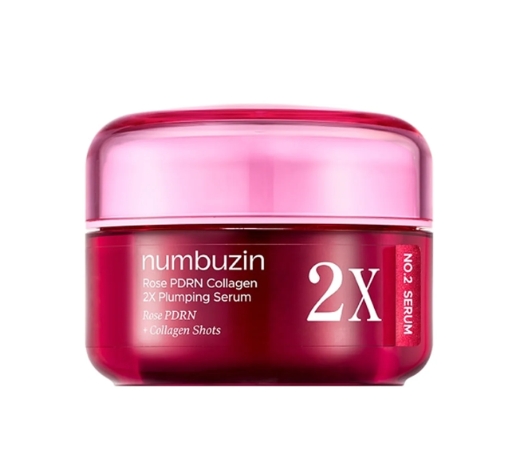 NUMBUZIN HIDRATANTE FACIAL REAFIRMANTE FACIAL ROSE PDRN COLLAGEN 2X PLUMPING SERUM