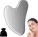 DAMOA & KOCO GUA SHA DE ACERO INOXIDABLE PARA MASAJE FACIAL