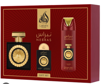 [6290362346586] LATTAFA PERFUME NEBRAS GIFTSET 3 PIEZAS