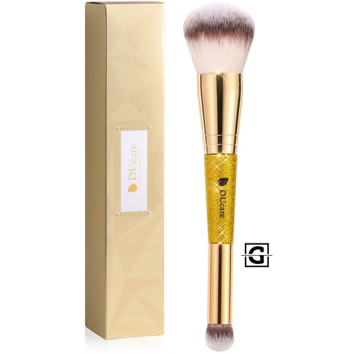DUCARE BROCHA DE MAQUILLAJE DE DOS PUNTAS PARA CORRECTOR Y POLVO AFTERGLOW