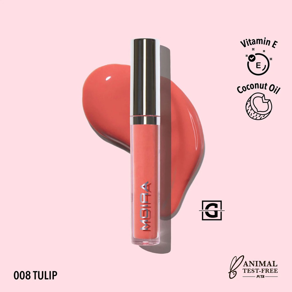 MOIRA GLOSS AFFAIR LIP 008 TULIP
