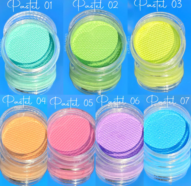 JGLASHES DELINEADOR DE OJOS COLECCION PASTEL UV 7 TONOS