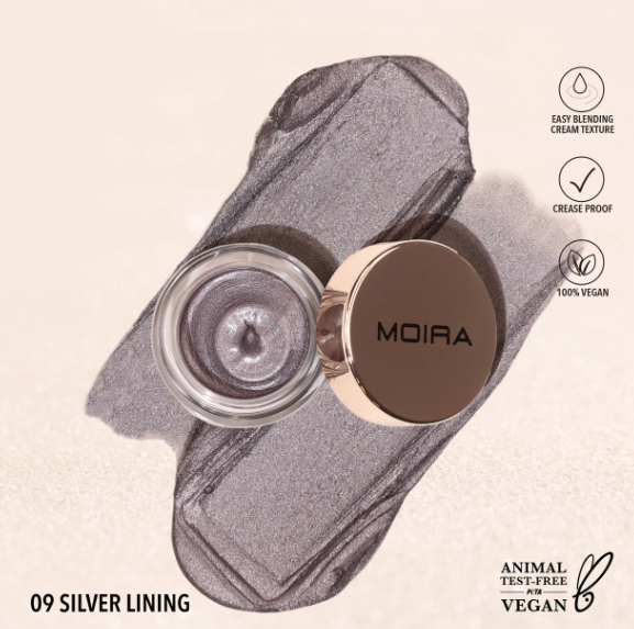 MOIRA SOMBRA EN CREMA EVERLUST SHIMMER 009 SILVER LINING