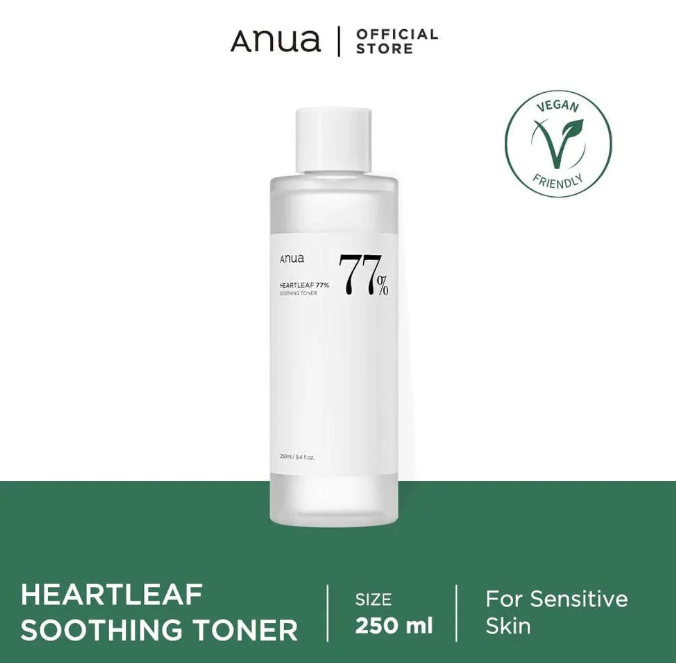 ANUA TONICO CALMANTE HEARTLEAF 77% SOOTING TONER 250 ML