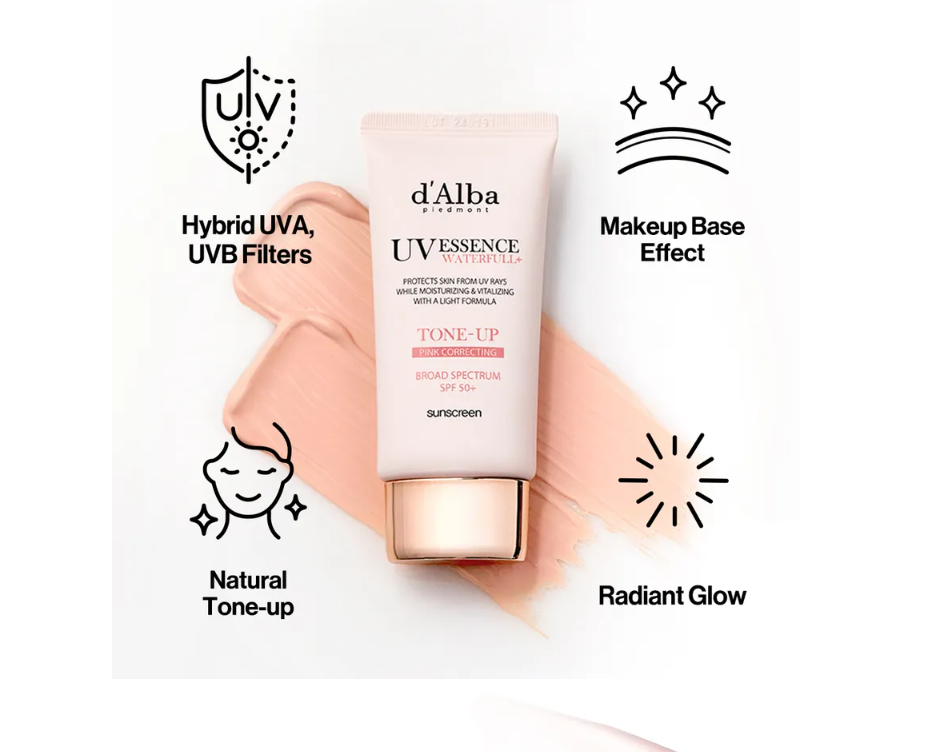 D'ALBA BLOQUEADOR SUN UVESSENCE WATERFULL TONE-UP TRUFFLE WHITE