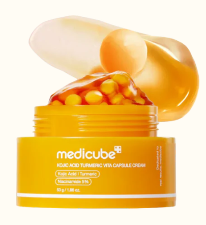 MEDICUBE HIDRATANTE DESPINGMENTANTE KOJIC ACID TURMERIC VITA CAPSULE CREAM