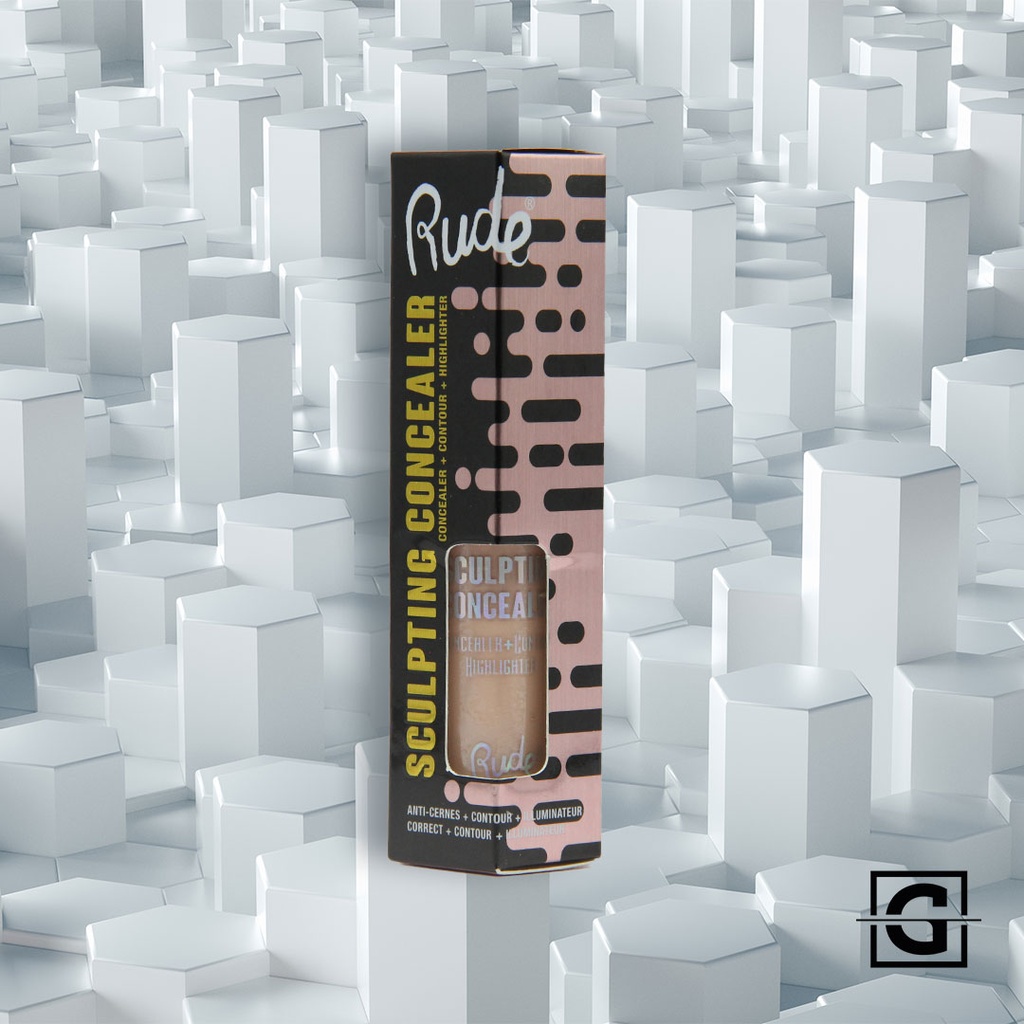 RUDE COSMETICS CORRECTOR MAGIC DUO HIGHLIGHT AND CONTOUR SCULPING CONCELER
