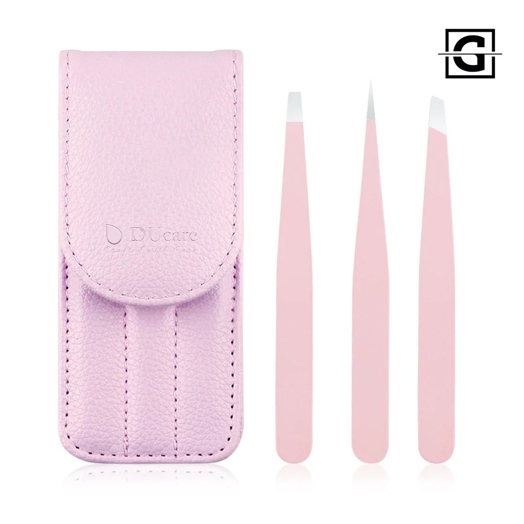DUCARE SET DE DEPILACION CON 3 PINZAS Y ESTUCHE