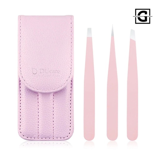 DUCARE SET DE DEPILACION CON 3 PINZAS Y ESTUCHE