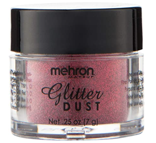 [763600000201] MEHRON SOMBRA GLITTER DUST DYNAMITE RED CARDED