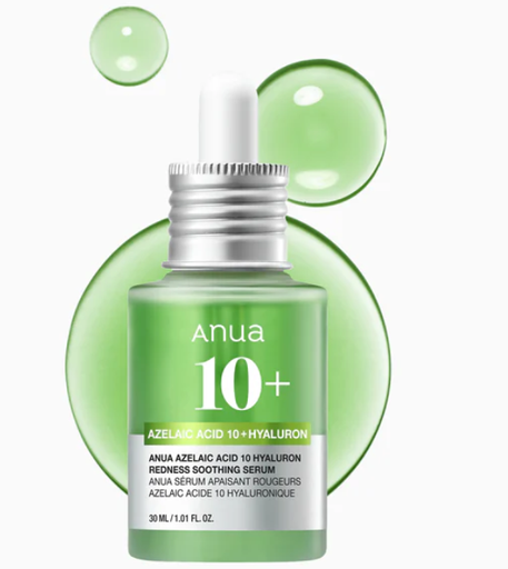 [8809640737190] ANUA SUERO ANTIACNE AZELAICO 10% + HYALURONICO REDNESS SOOTHING SERUM 30 ML